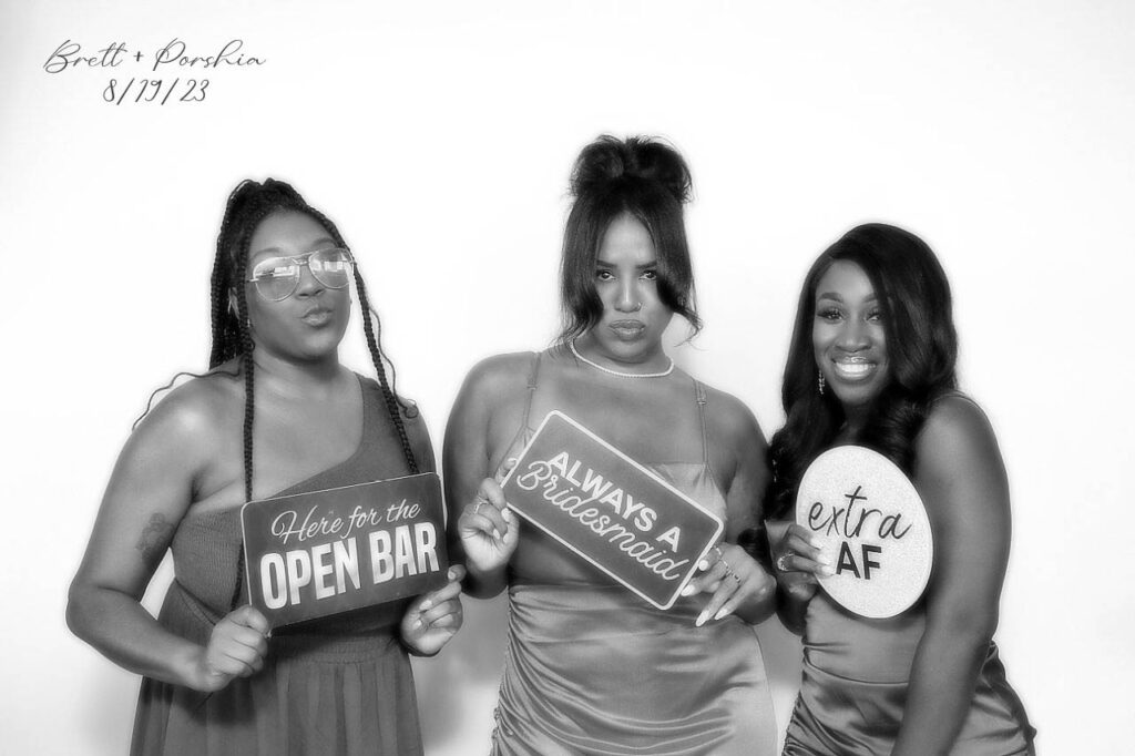 Black and White Photo Booth Rental Dallas